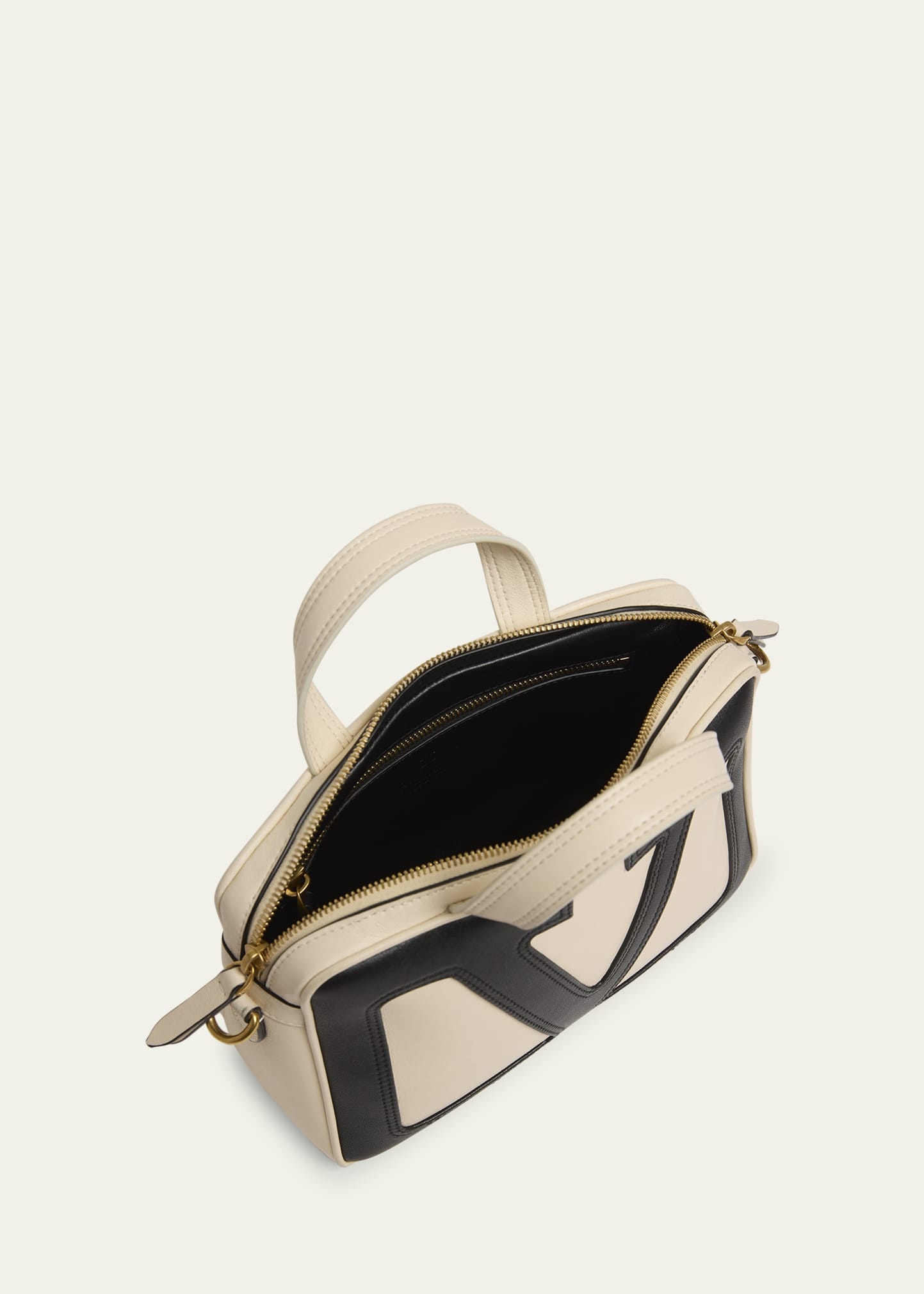 Viva Superstar Small VLOGO Leather Duffle Top-Handle Bag - 3