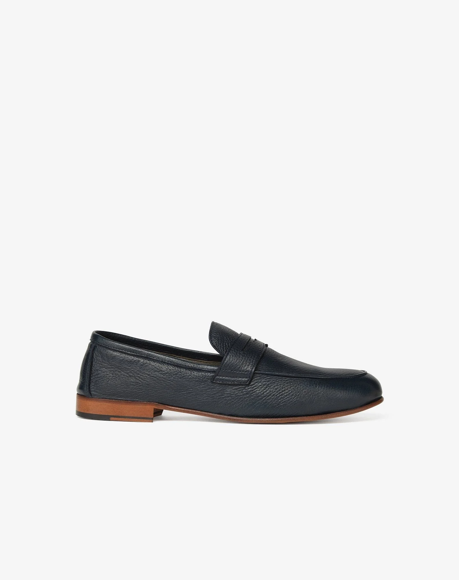 Blue deerskin loafers - 1