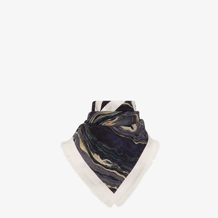 Multicolor silk foulard - 2