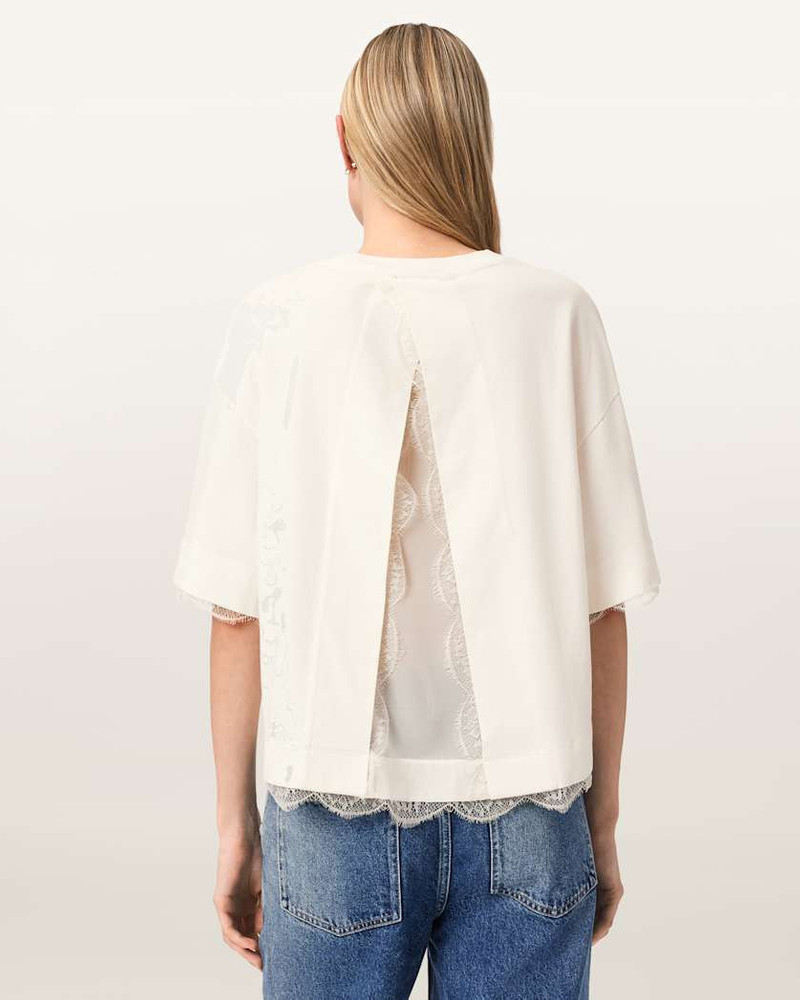 NIA LACE DETAIL SHORT SLEEVE T-SHIRT 8