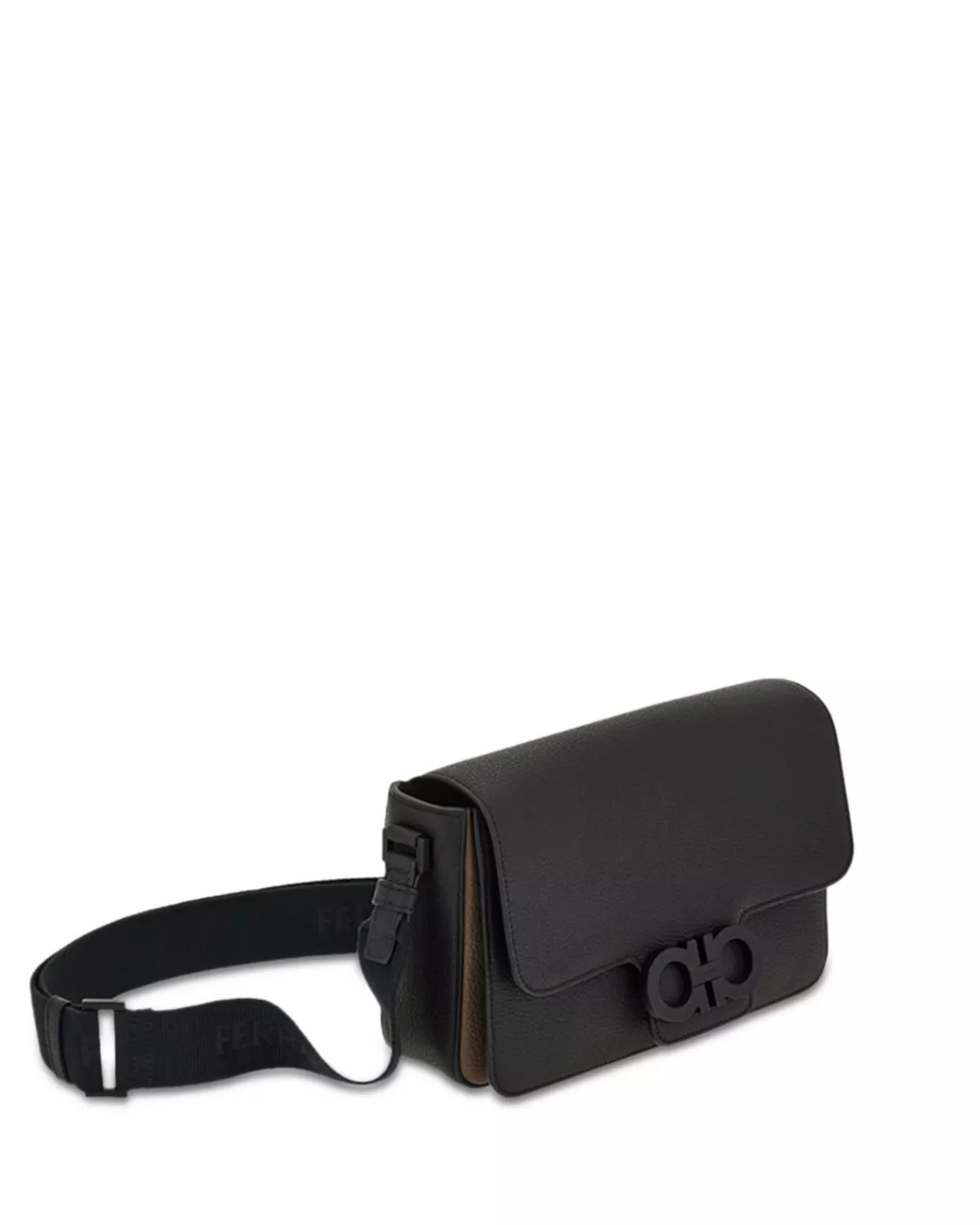 Double Gancini Leather Shoulder Bag - 5