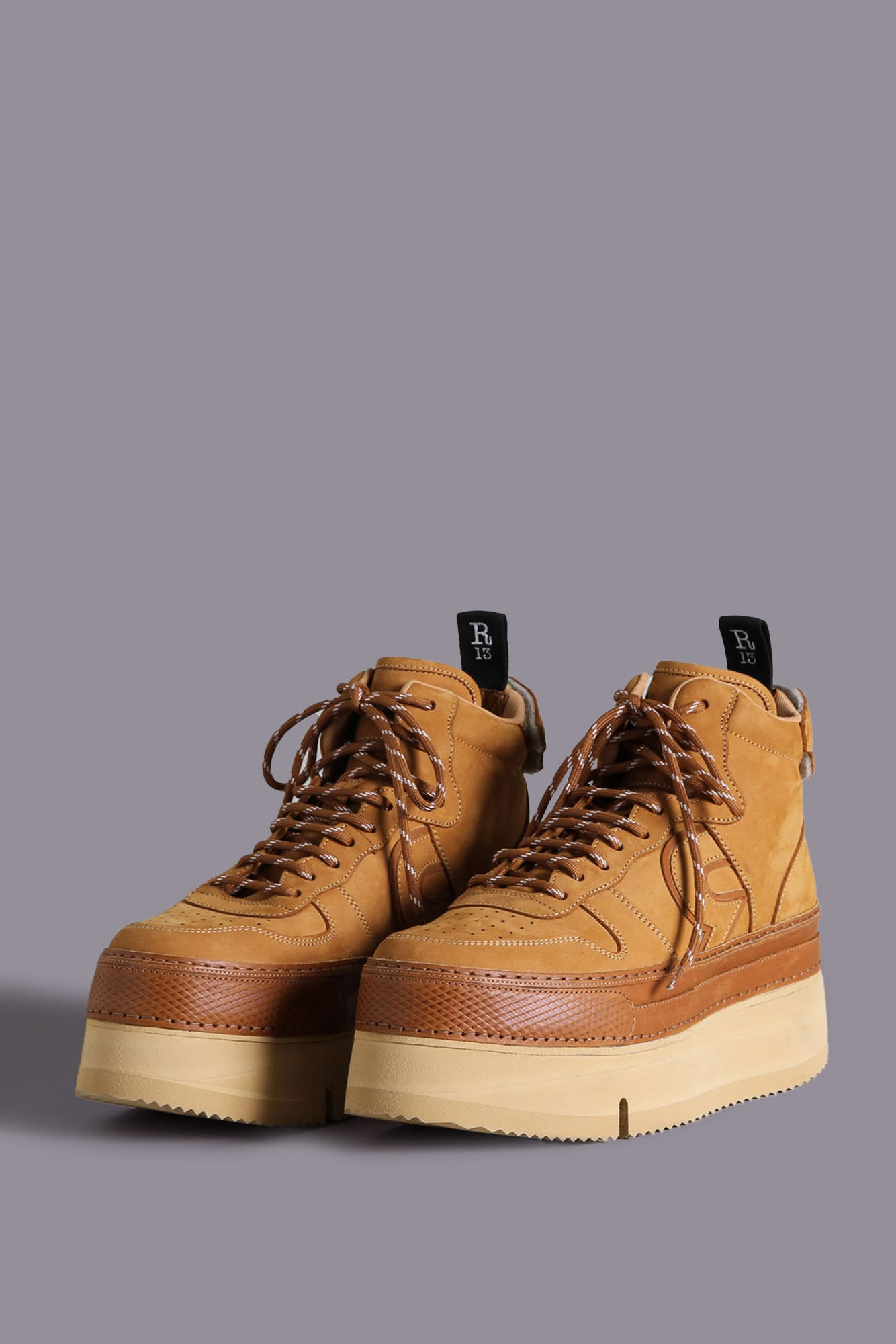 RIOT LEATHER HIGH TOP - TAN NUBUCK - 2