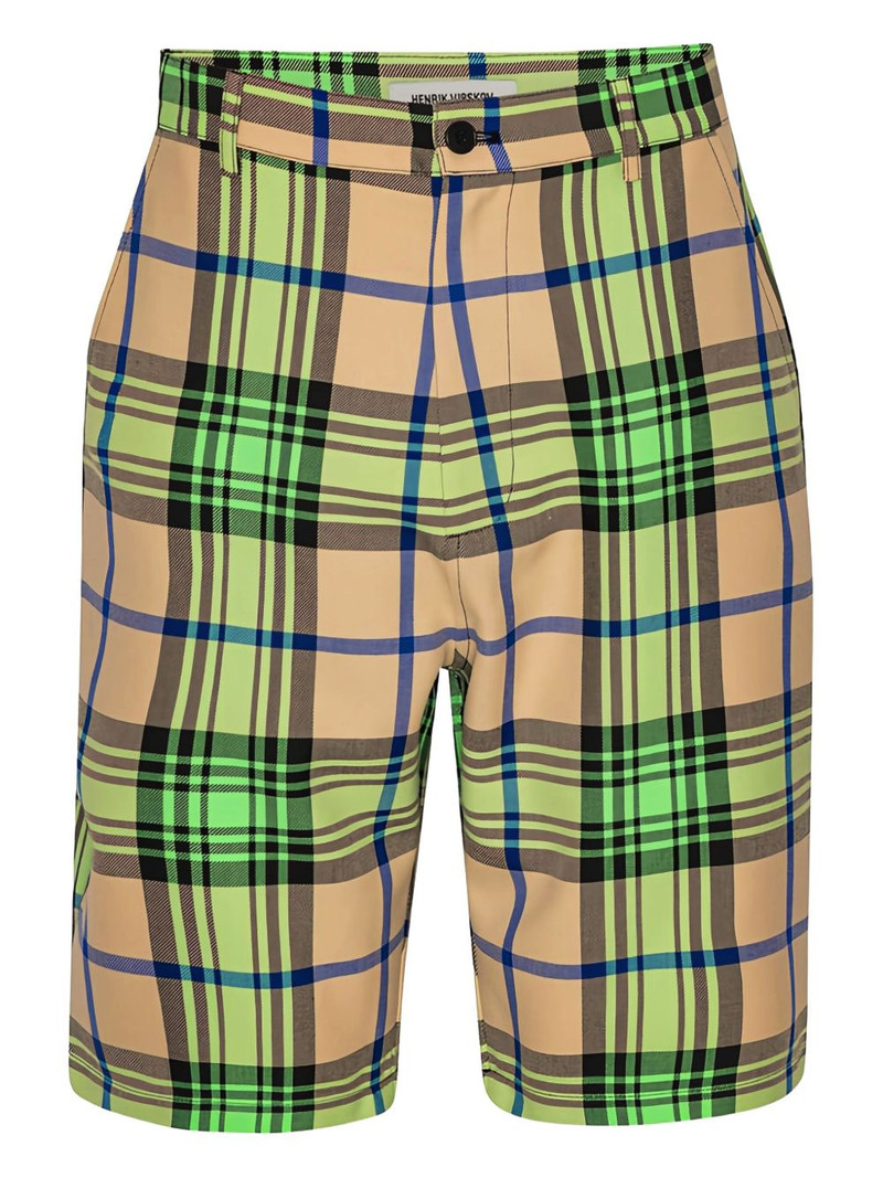 plaid-pattern shorts 1