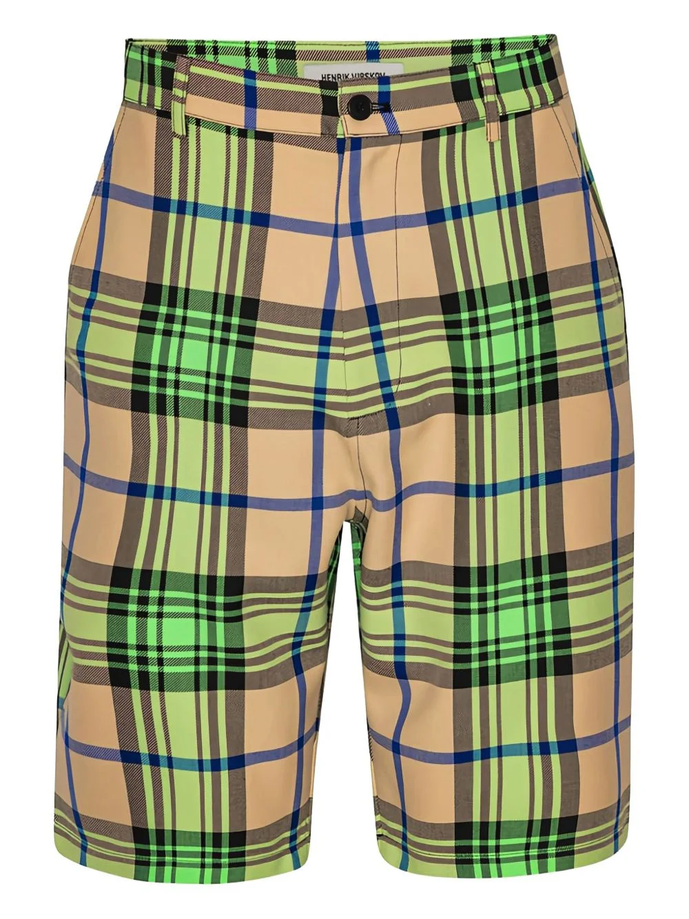 plaid-pattern shorts - 1