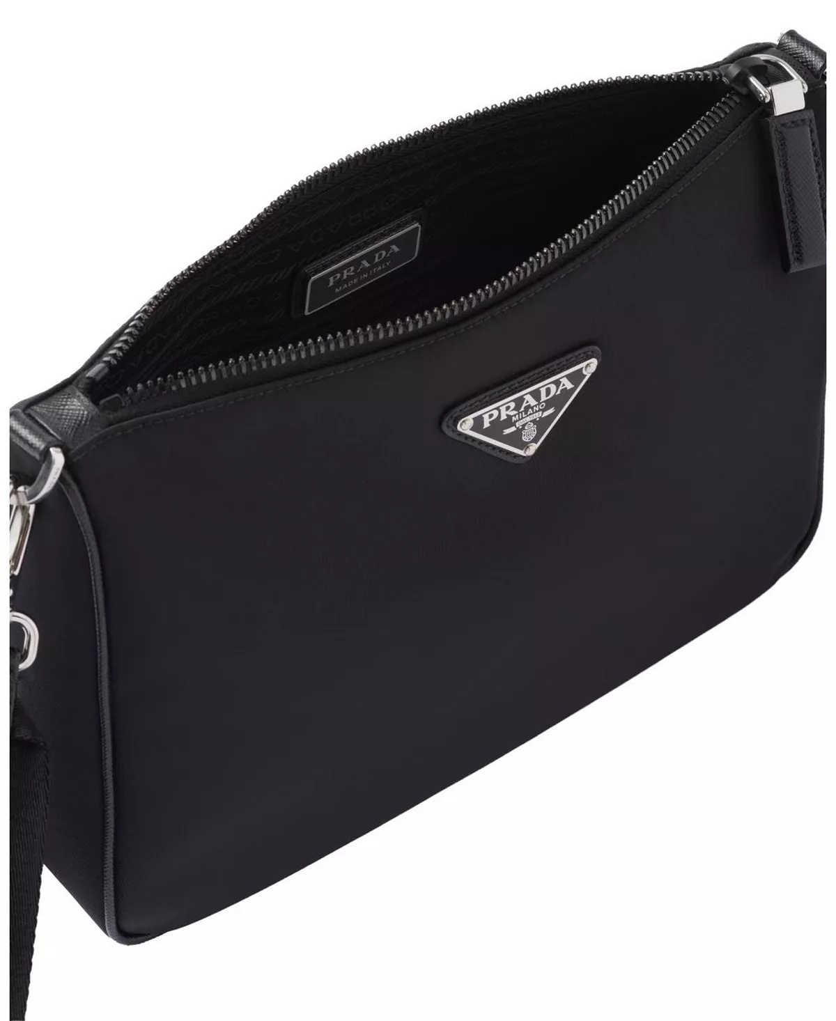 Re-Nylon and Saffiano Leather Shoulder Bag - 6