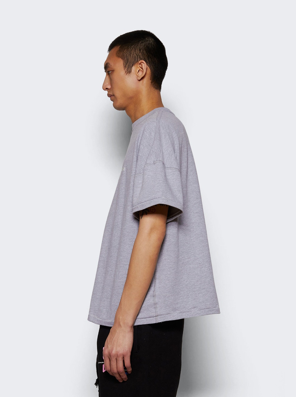 Classique Reverse Tee Heather Grey - 3