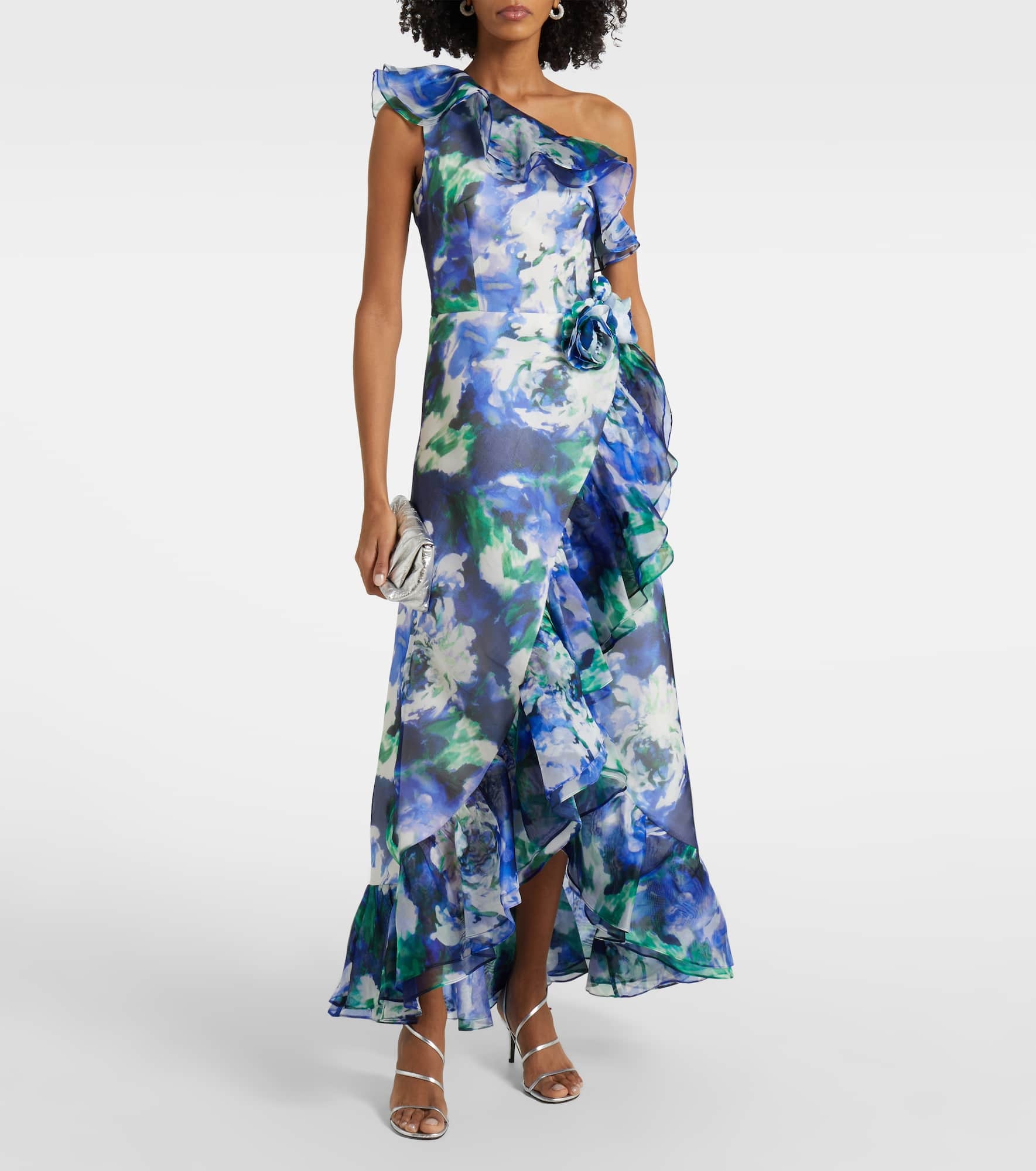 Carmea floral silk organza maxi dress - 2