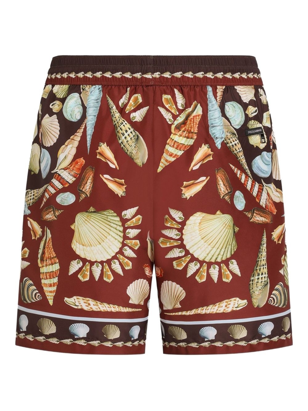 shell-print swim shorts - 2