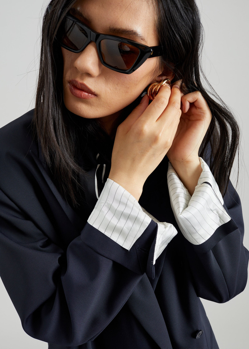 Monterey Structured Blazer - Dark Navy 4