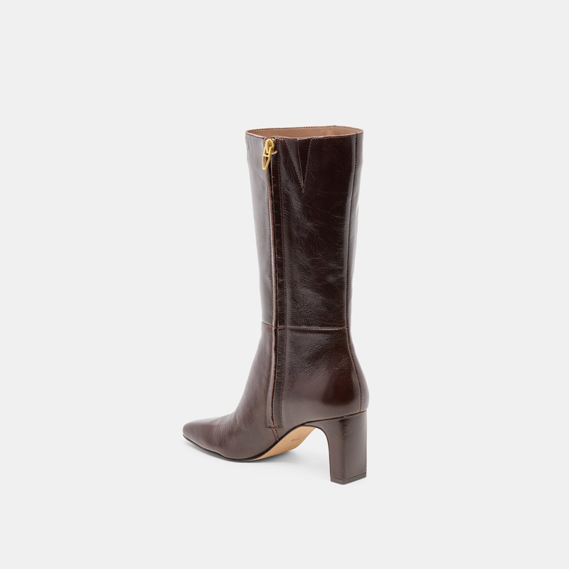 RIGGS WIDE CALF BOOTS CHOCOLATE LEATHER 6