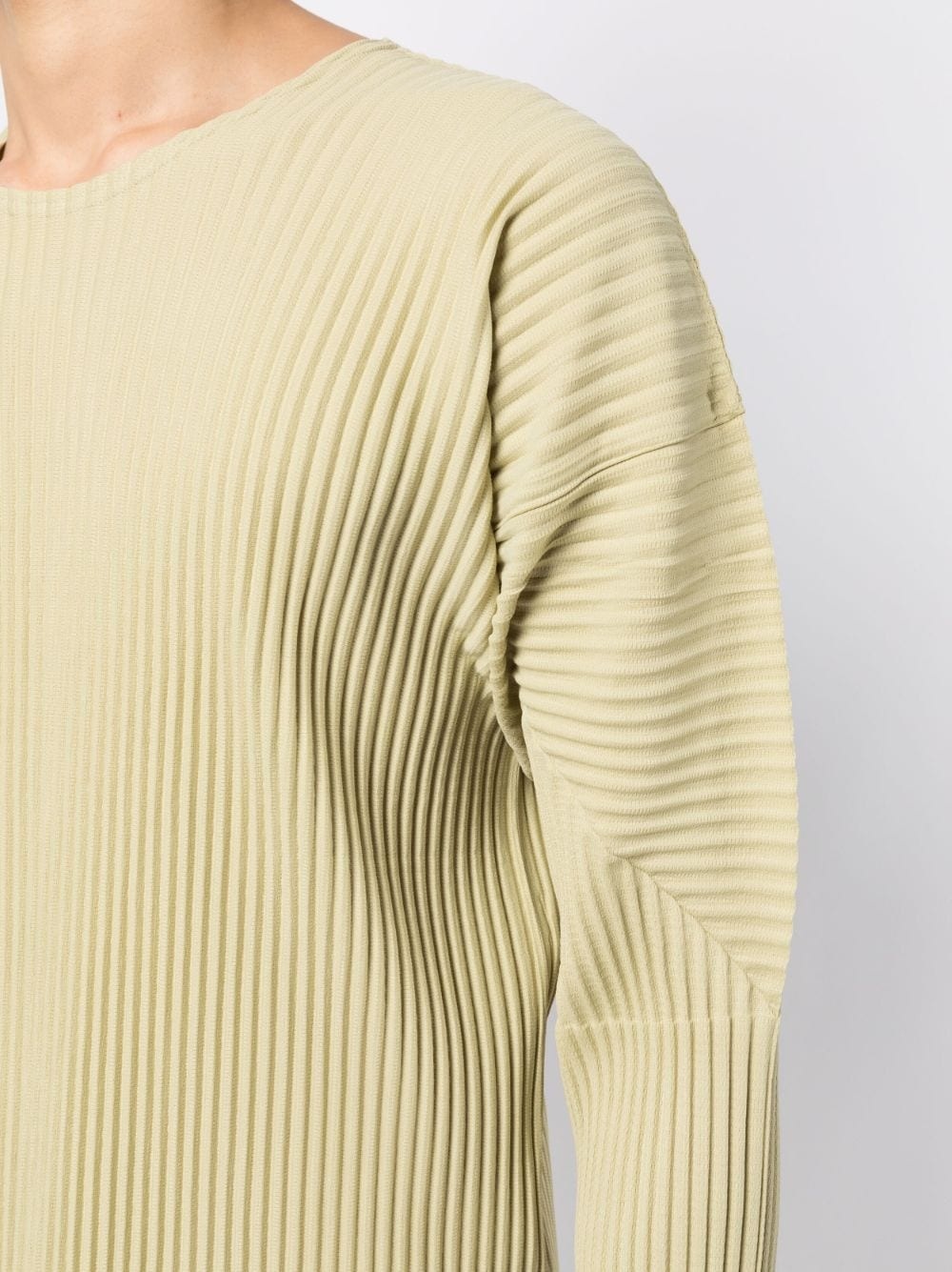 fully-pleated long-sleeved top - 5