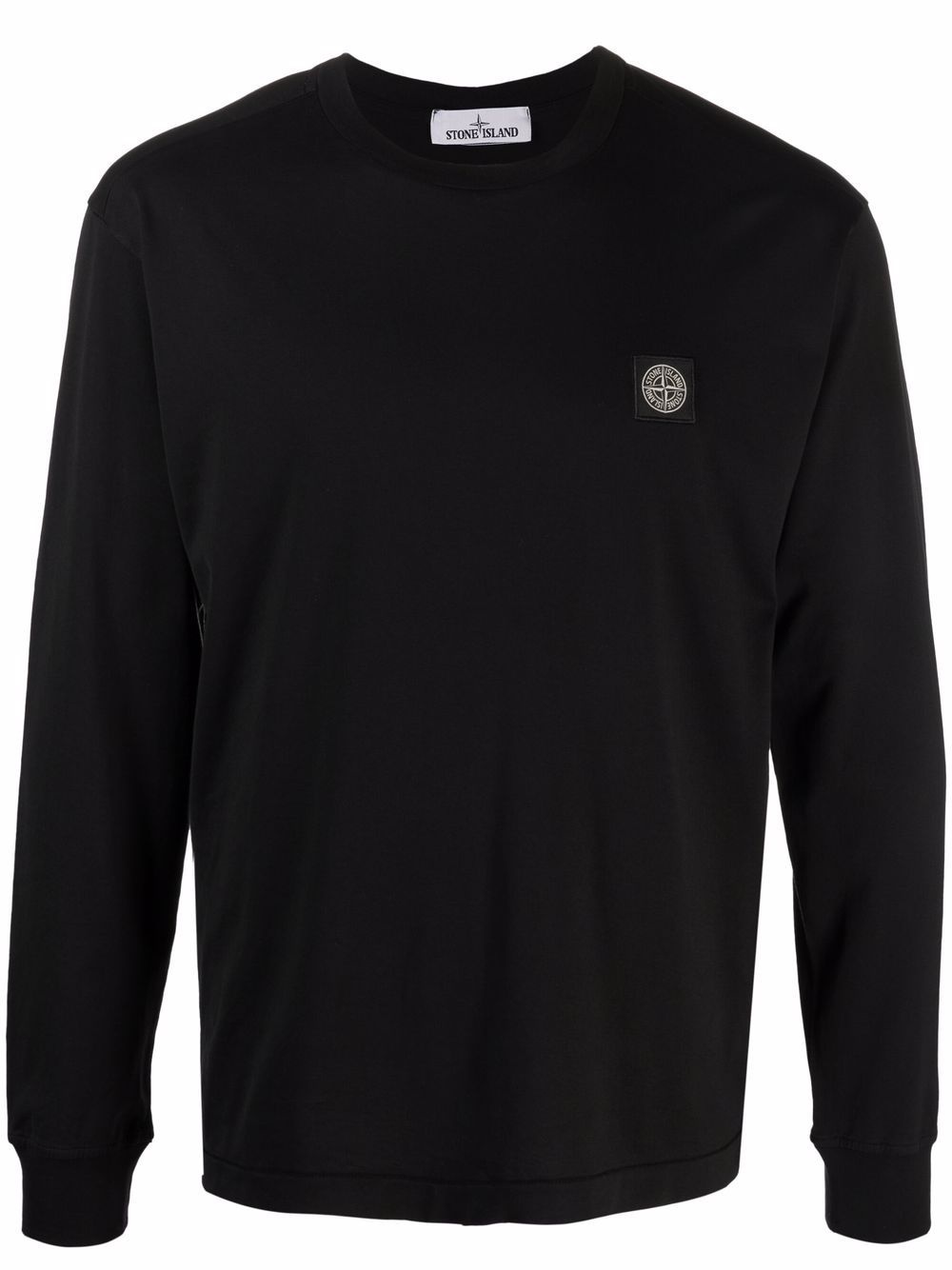 logo patch long-sleeve T-shirt - 1