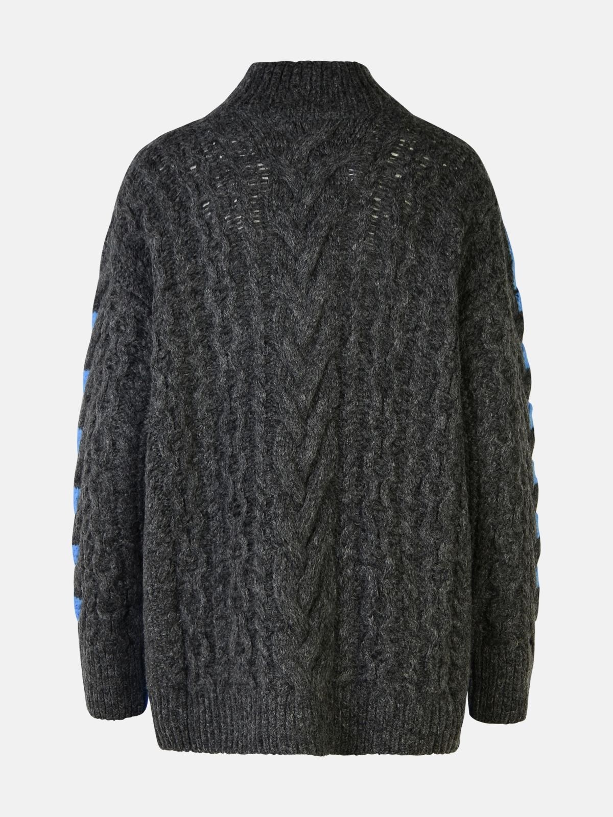 TWO-TONE ALPACA BLEND TURTLENECK SWEATER - 3