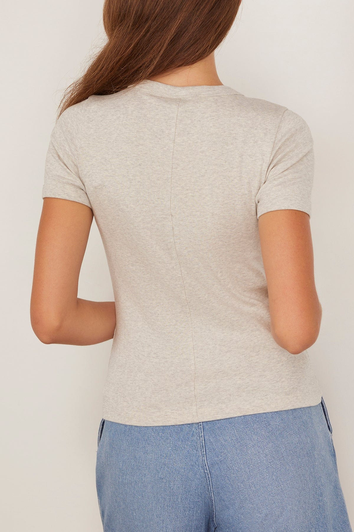 Car Tee in Heather Grey - 4