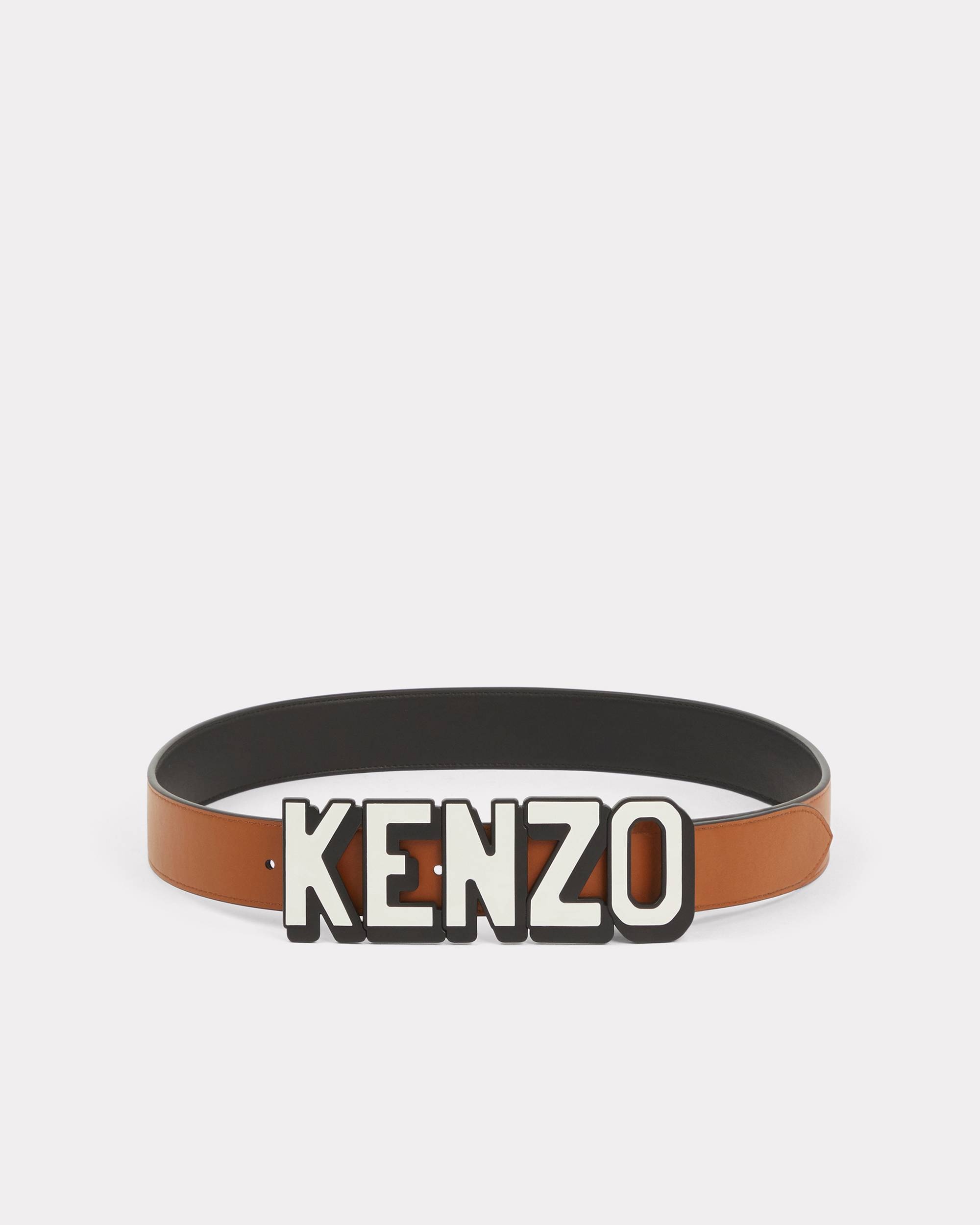 KENZO Paris wide reversible leather belt - 2