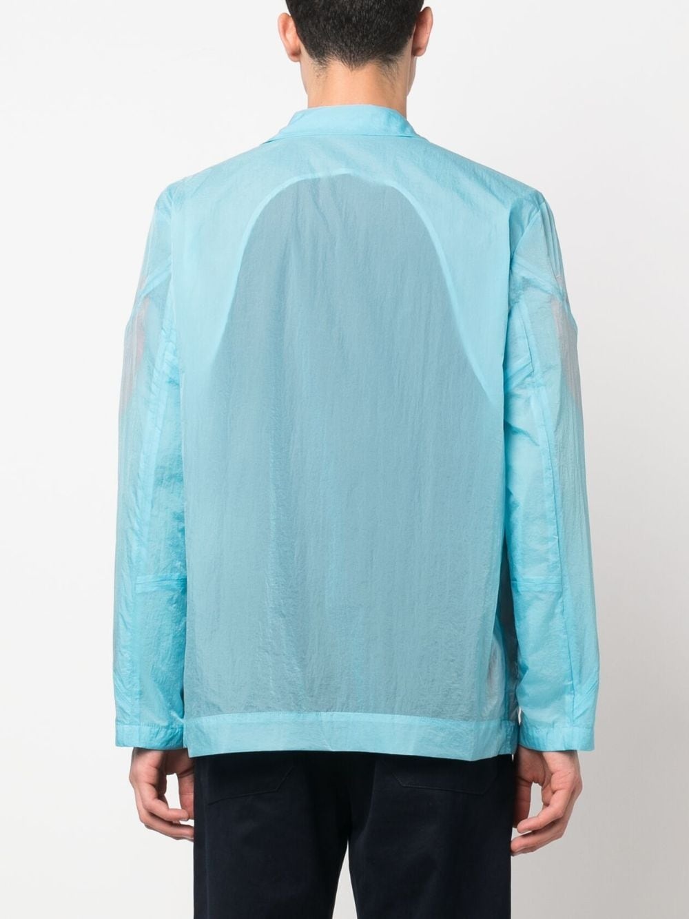 semi-sheer notch-lapels jacket - 4