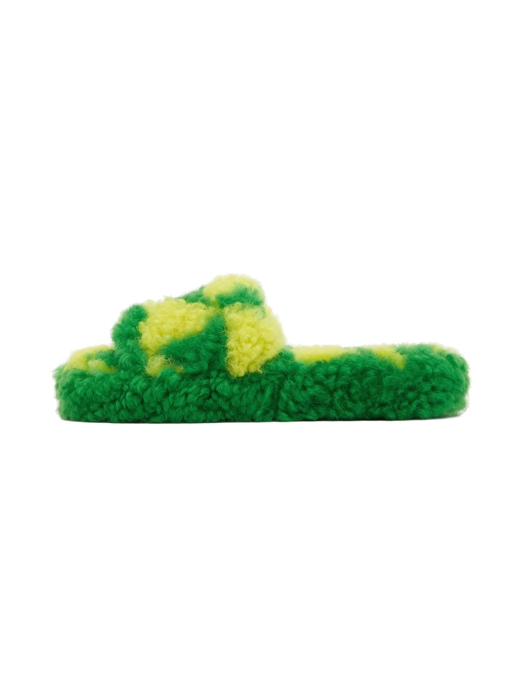 Green & Yellow Teddy Sandals - 3