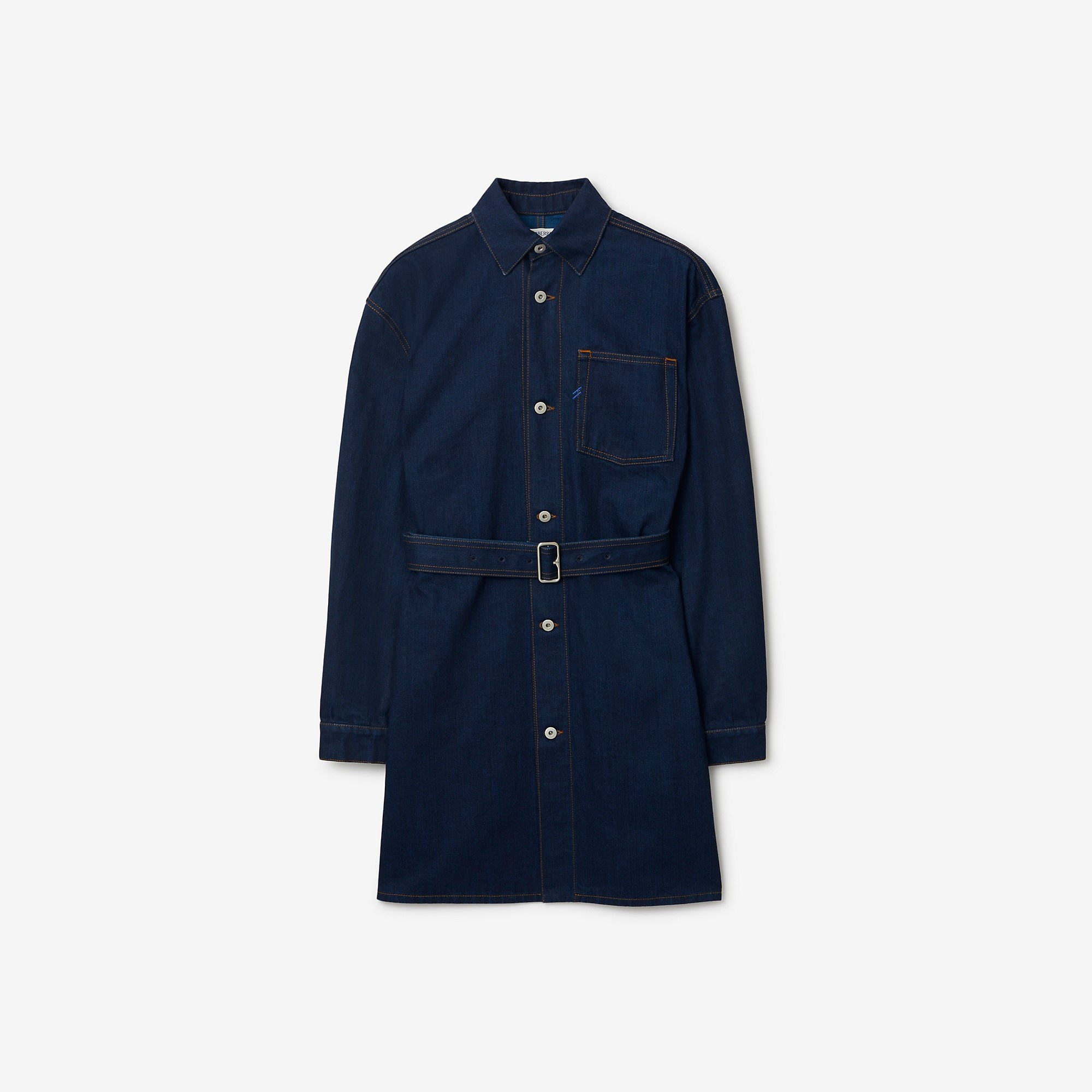 Japanese Denim Shirt Dress - 1