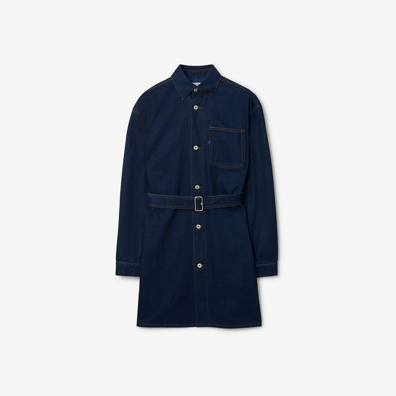 Japanese Denim Shirt Dress - 1