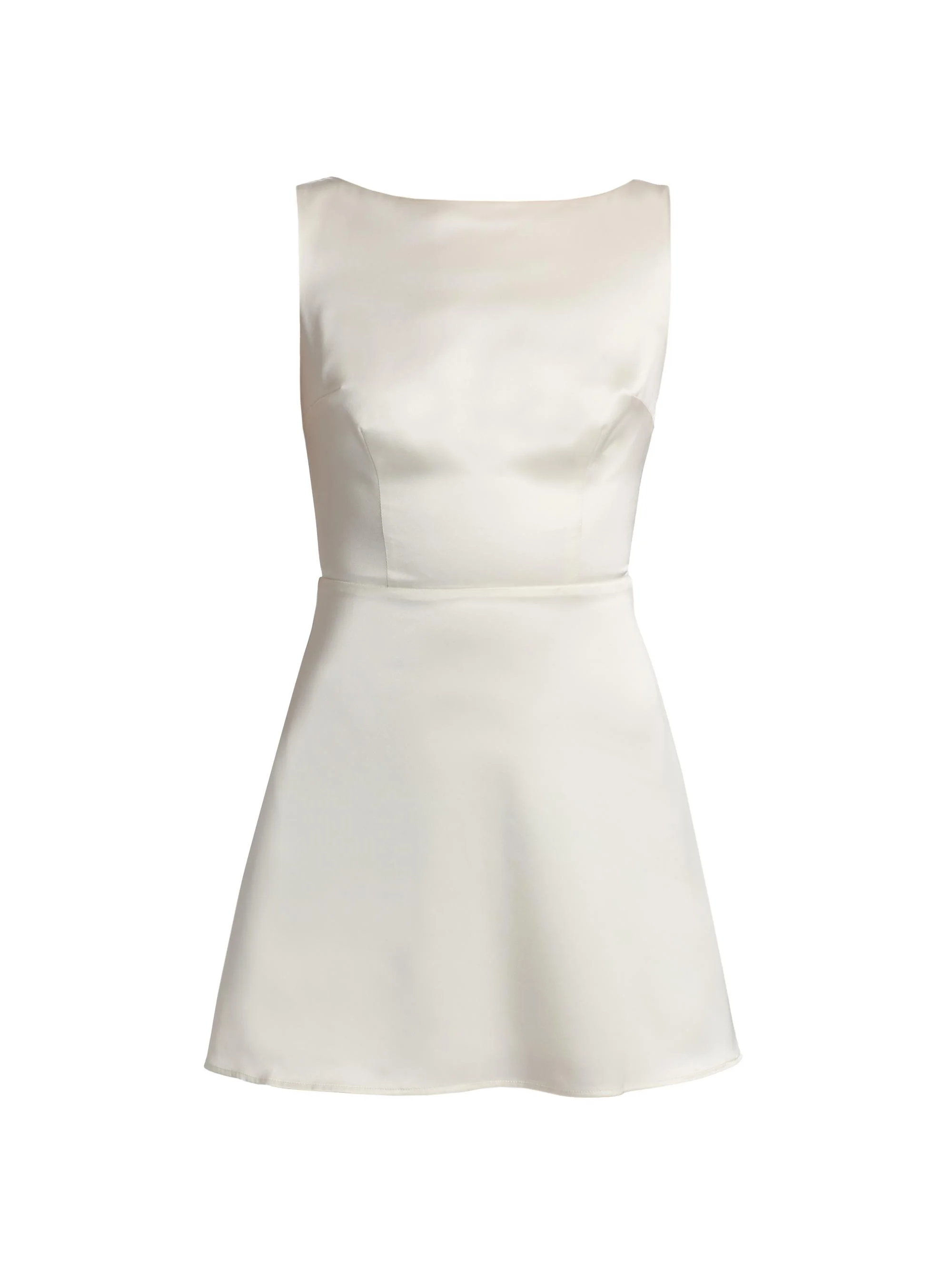 Women's Zenni Satin Minidress - Ivory - 1
