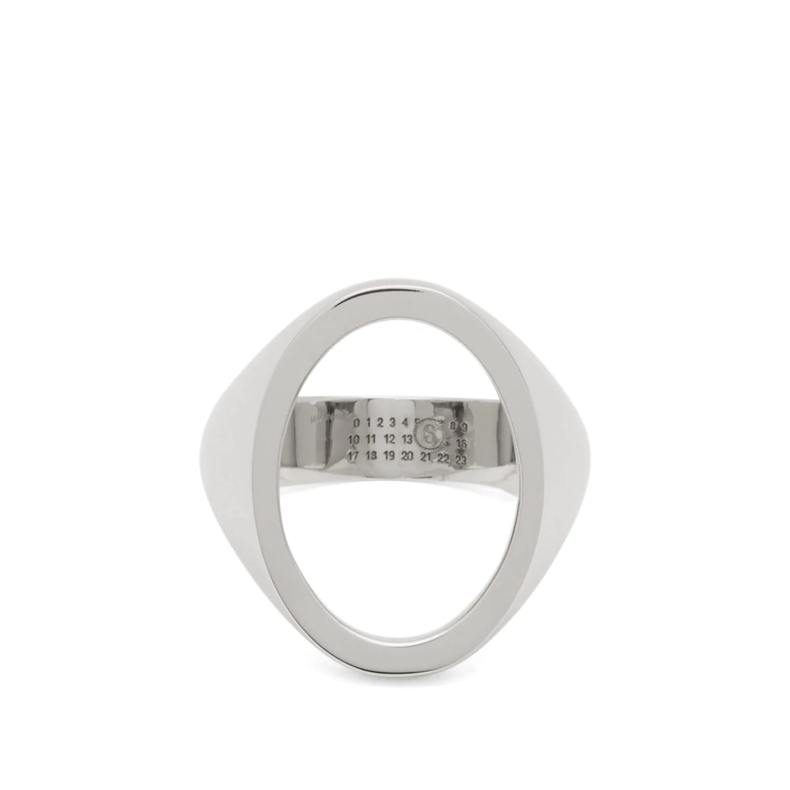 MM6 Maison Margiela Open Signet 4MM Ring - 1
