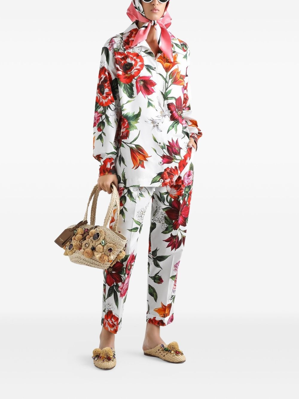 floral-print shirt - 2