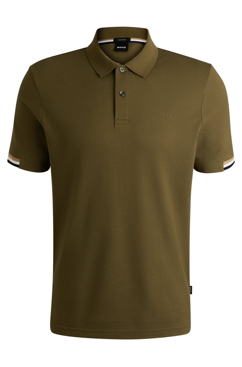 REGULAR-FIT POLO SHIRT WITH RUBBERIZED LOGO - 1
