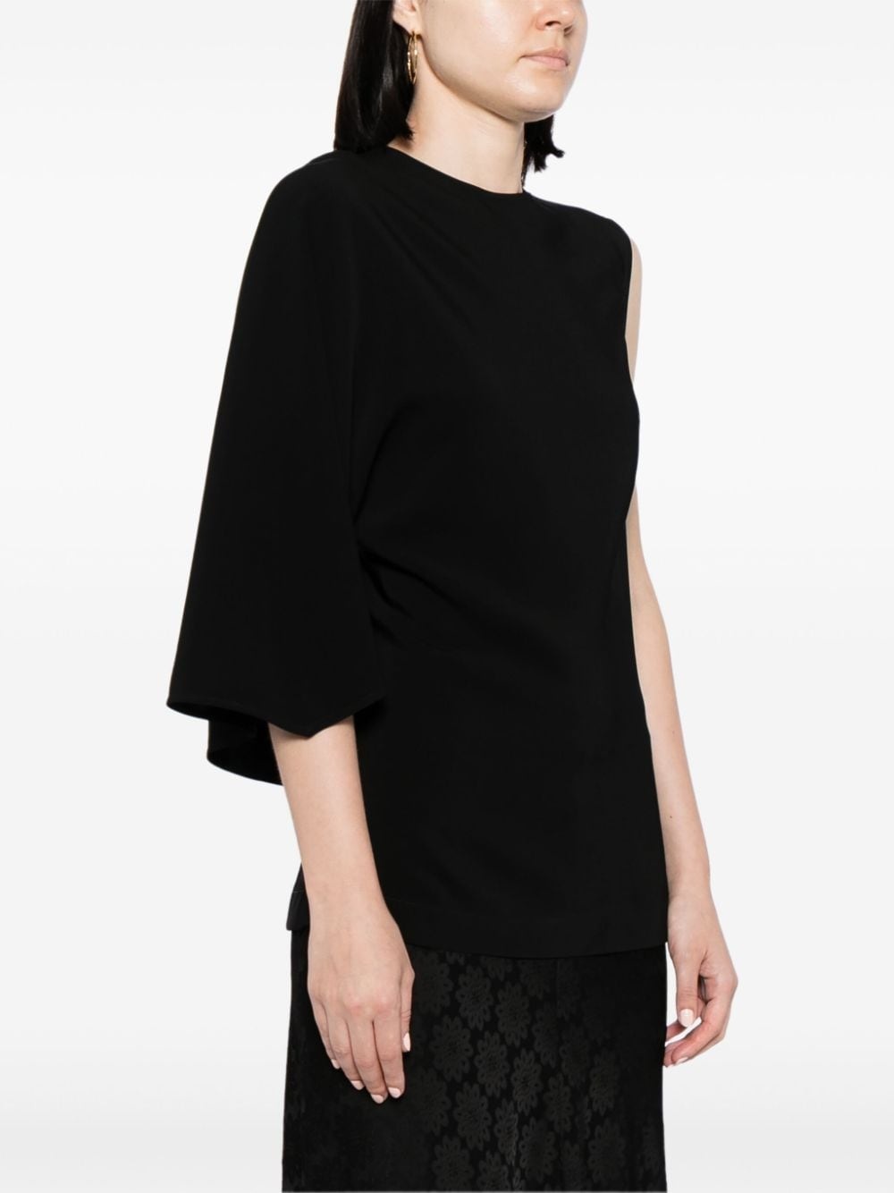 asymmetric one-sleeve top - 3