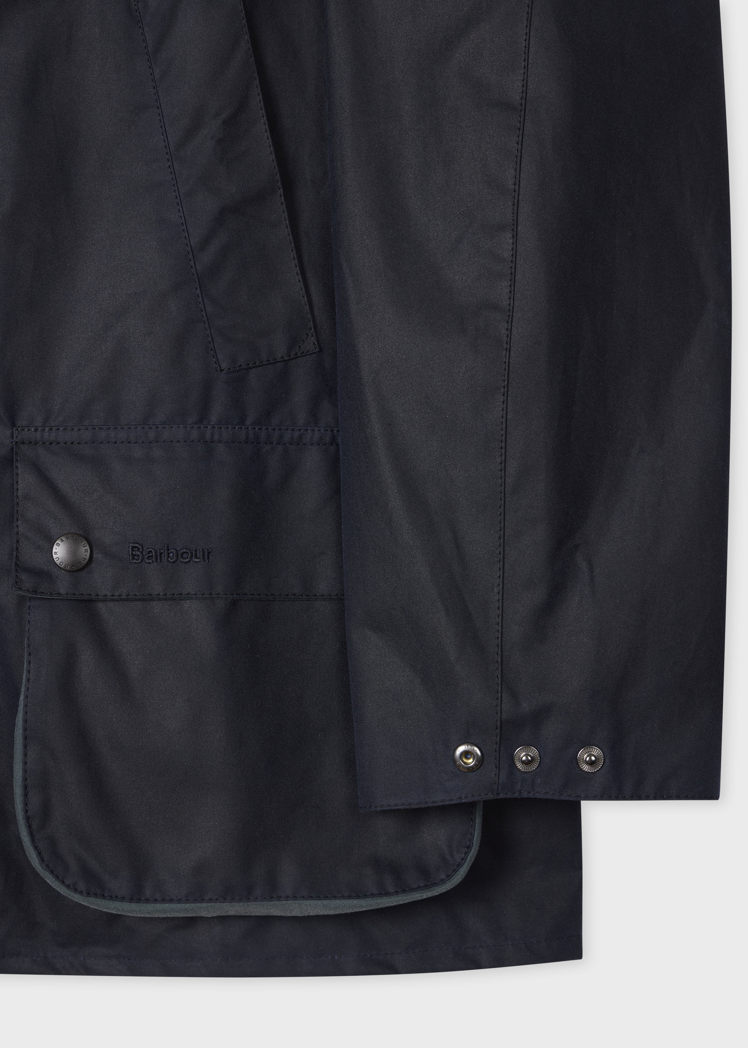 Paul Smith loves Barbour - Night Sky Oversized Bedale Wax Jacket - 4