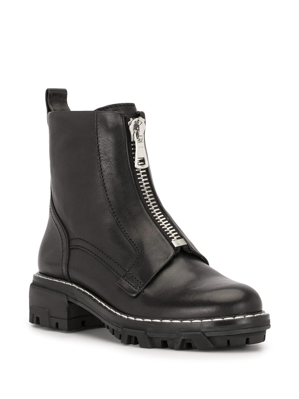 Shilo leather zip combat boots - 2