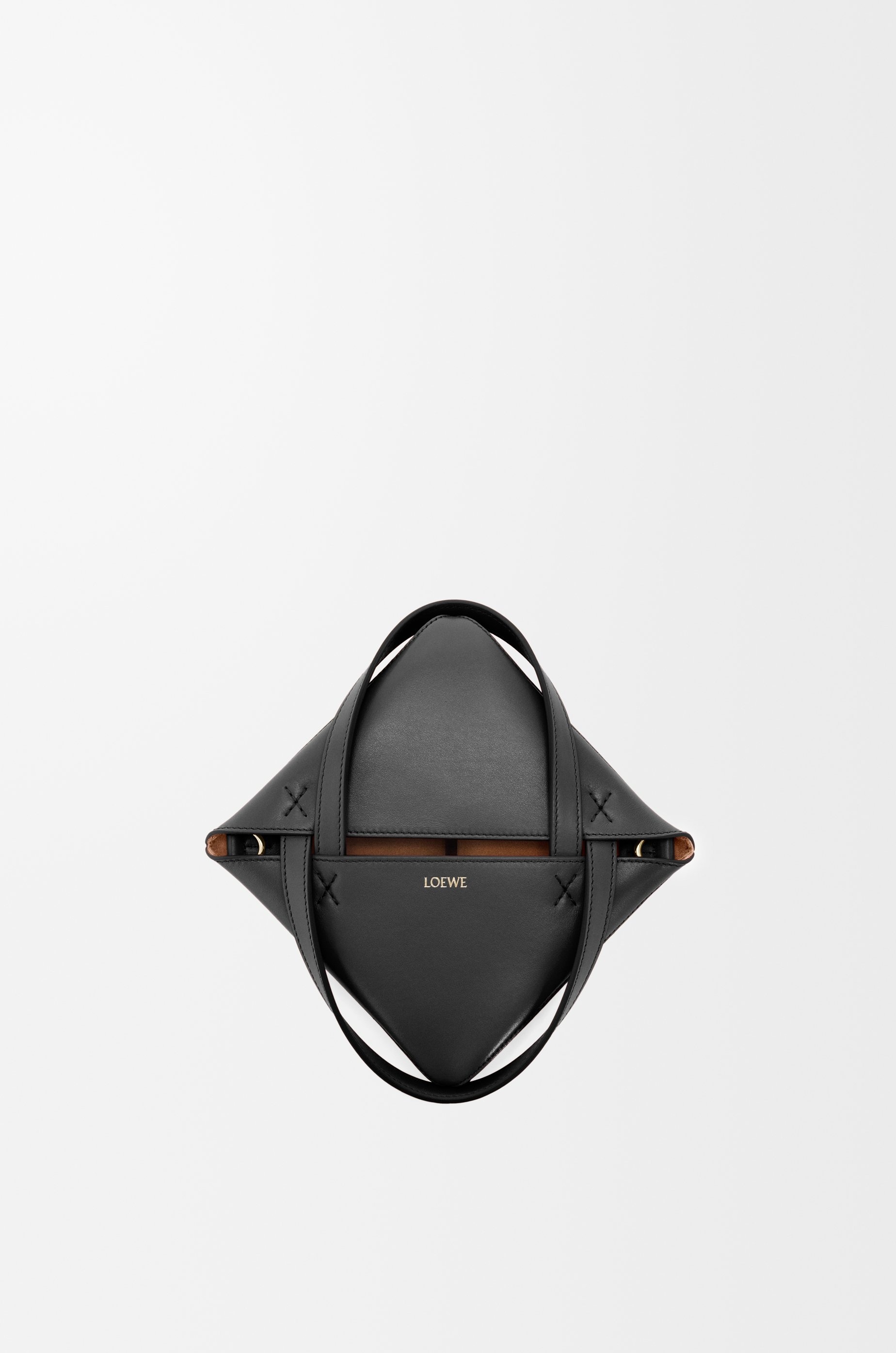 Mini Puzzle Fold Tote in shiny calfskin - 9