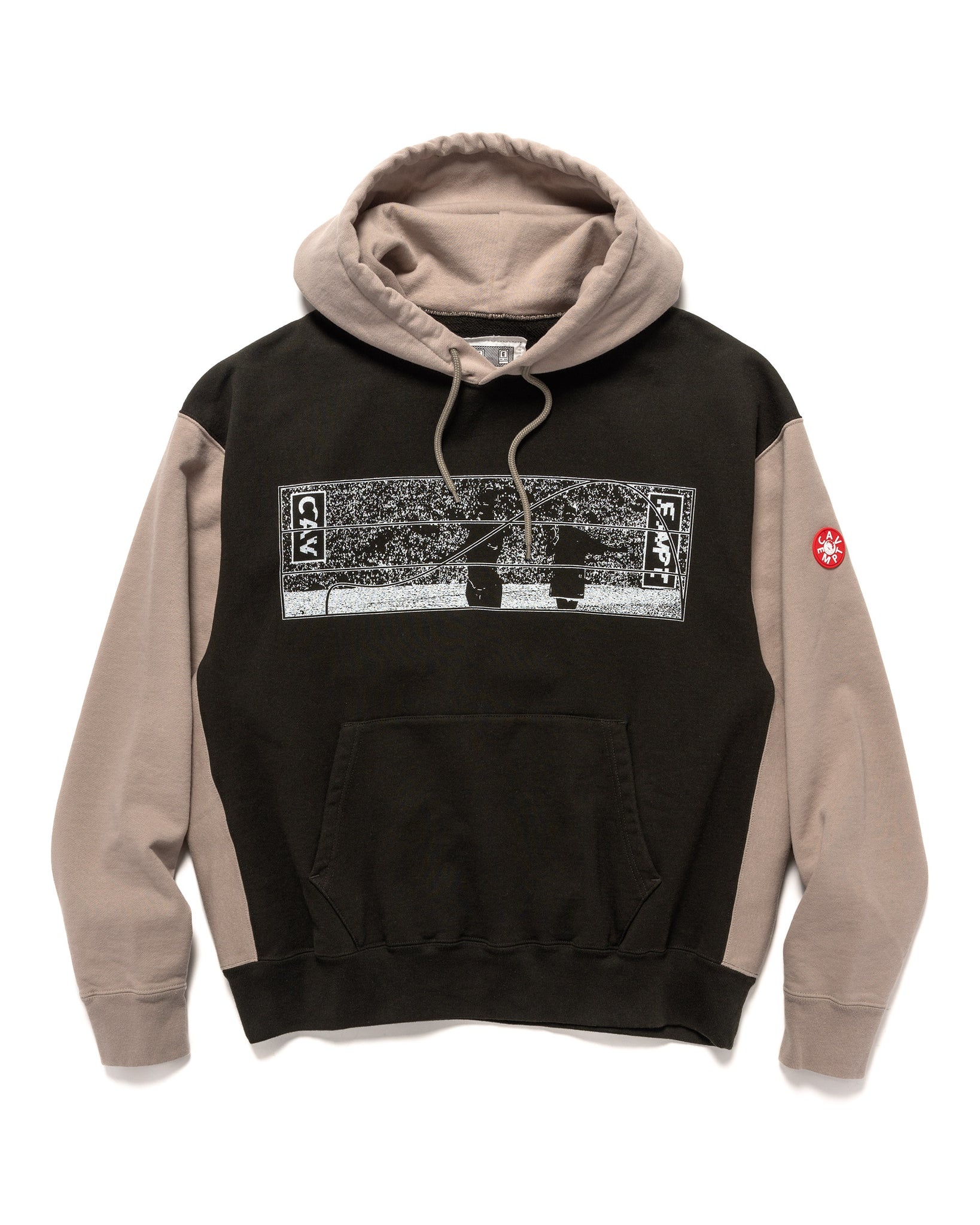 Cav Empt DICHROMATIC HOODED SWEATSHIRT BLACK | REVERSIBLE