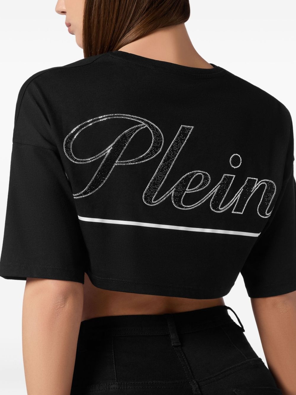 rhinestone-embellished T-shirt - 4
