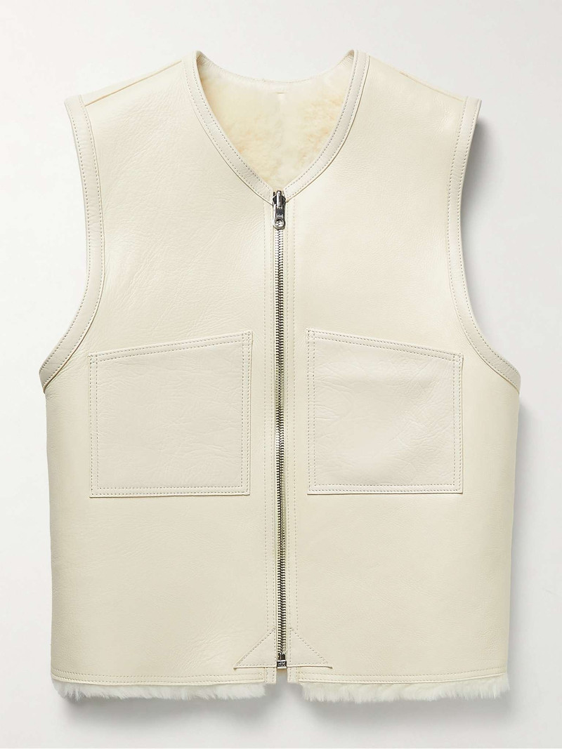 Reversible Shearling and Leather Vest 1