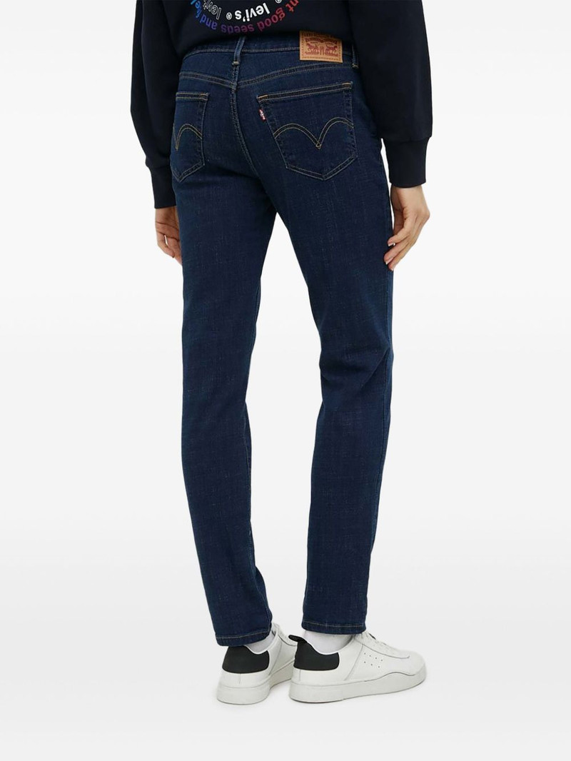 Levi's contrast-stitch denim jeans outlook