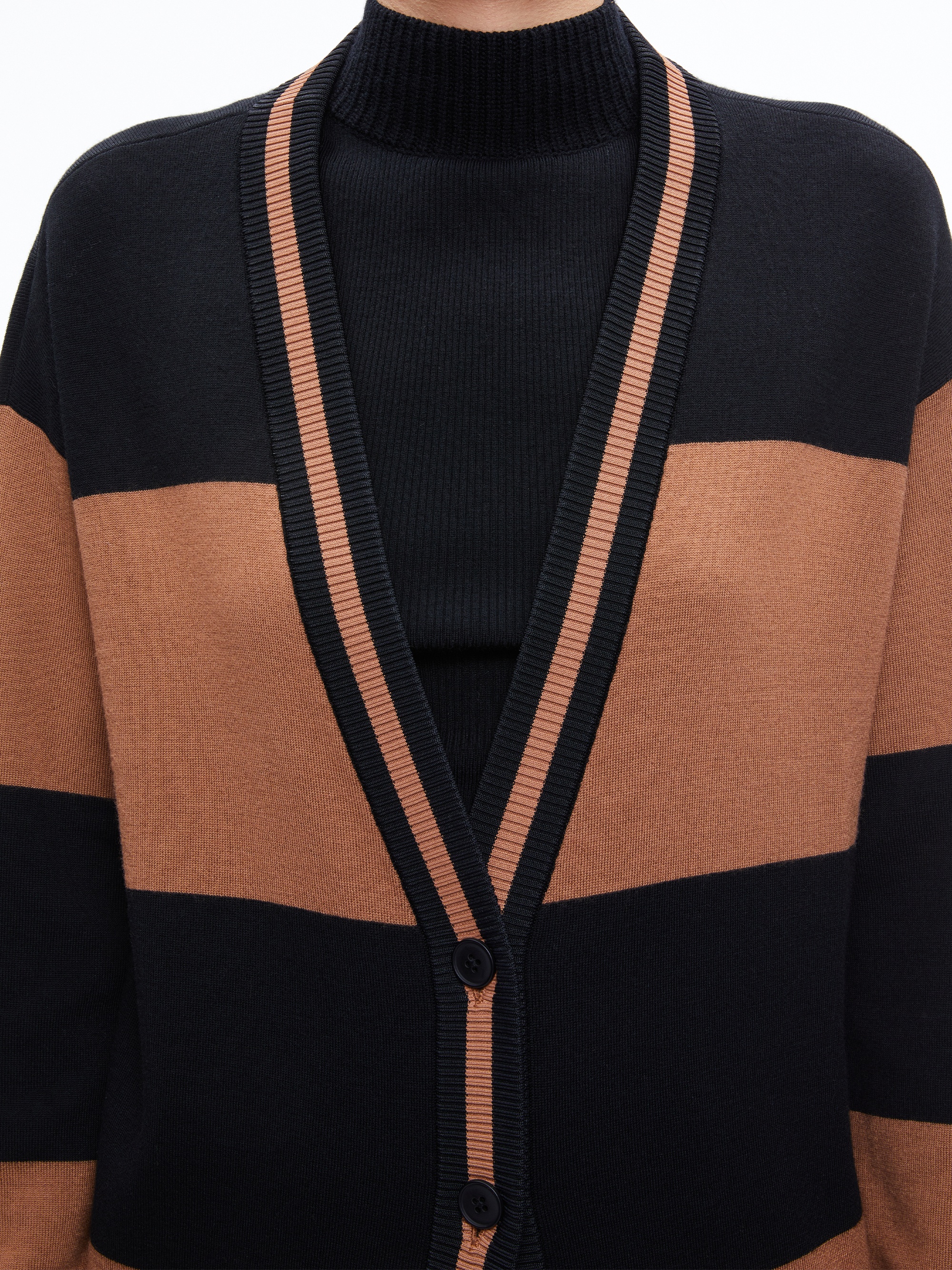 BARRY OVERSIZED V-NECK CARDIGAN - 5