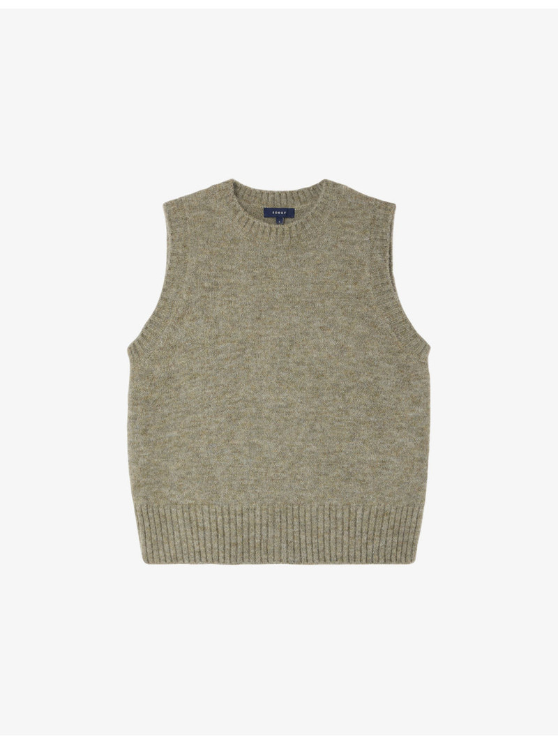 Namaste Round-Neck Knitted Vest 1