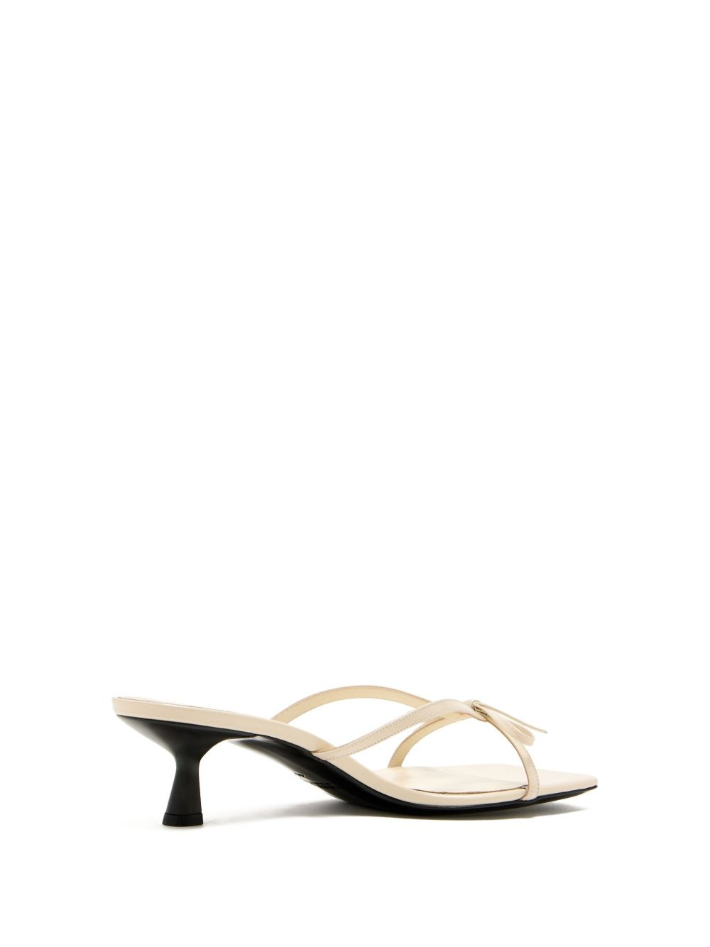 55mm bow-detail square-toe sandals - 3