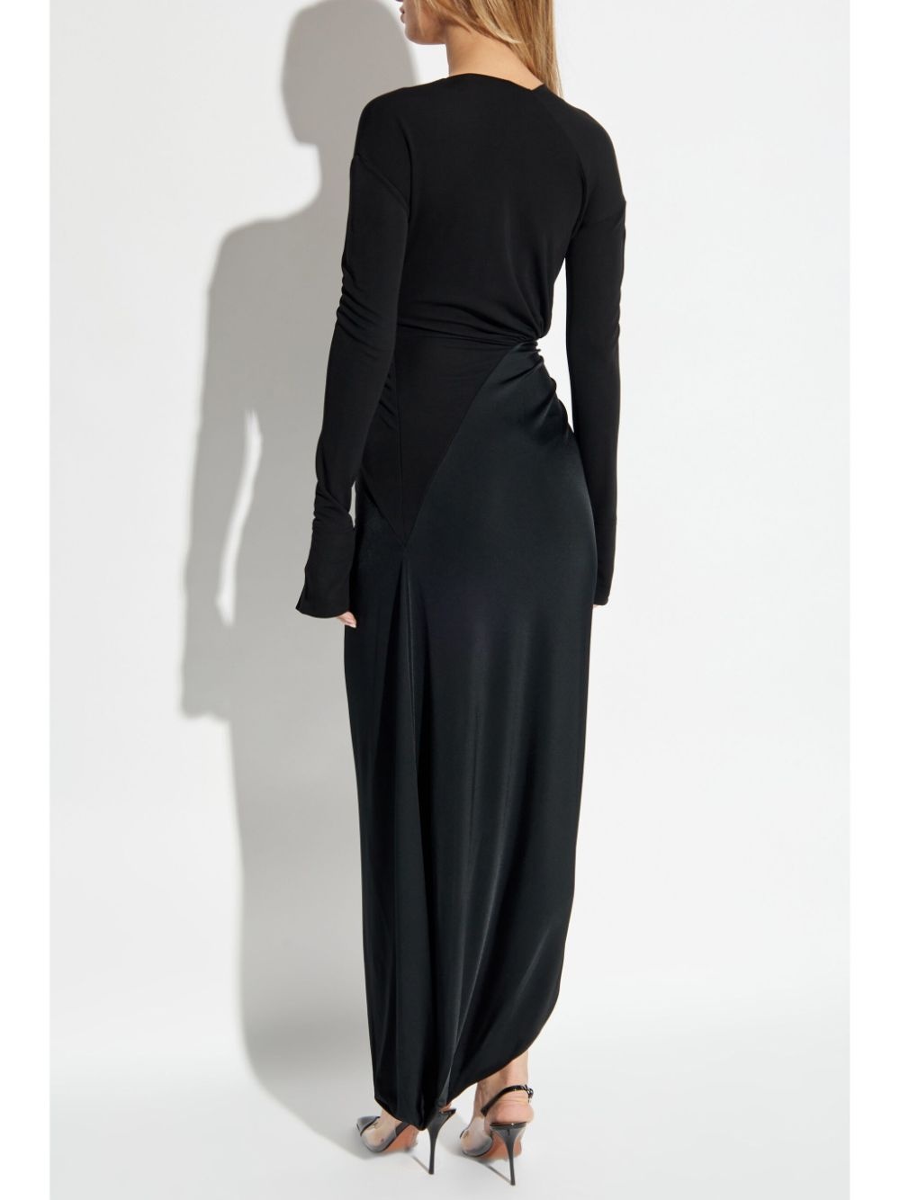 knot-detail jersey gown - 4