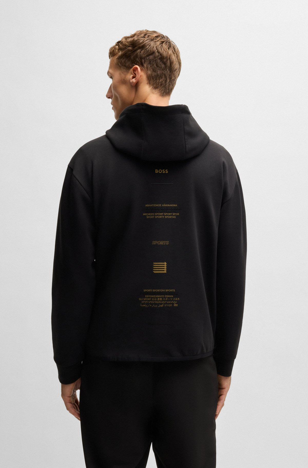 ZIP-UP HOODIE WITH PRINTED ARTWORK - 5