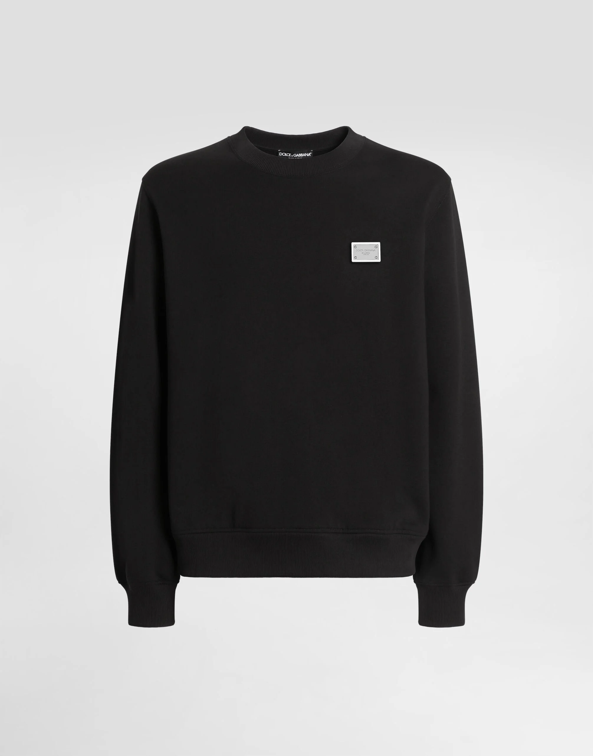 Cotton sweatshirt with tag - 1