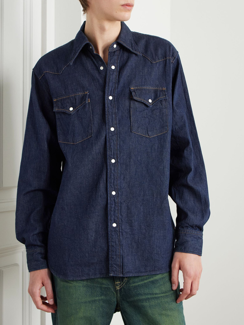Husky Denim Western Shirt Blue 3