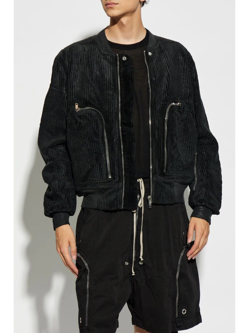 RICK OWENS DRKSHDW Men Bauhaus Corduroy Flight Bomber - 1