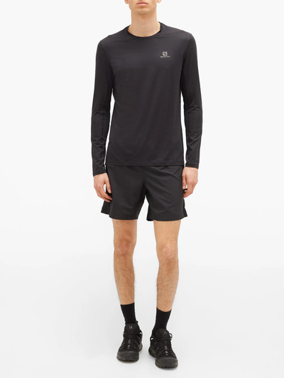 SALOMON XA mesh-striped long-sleeved T-shirt outlook