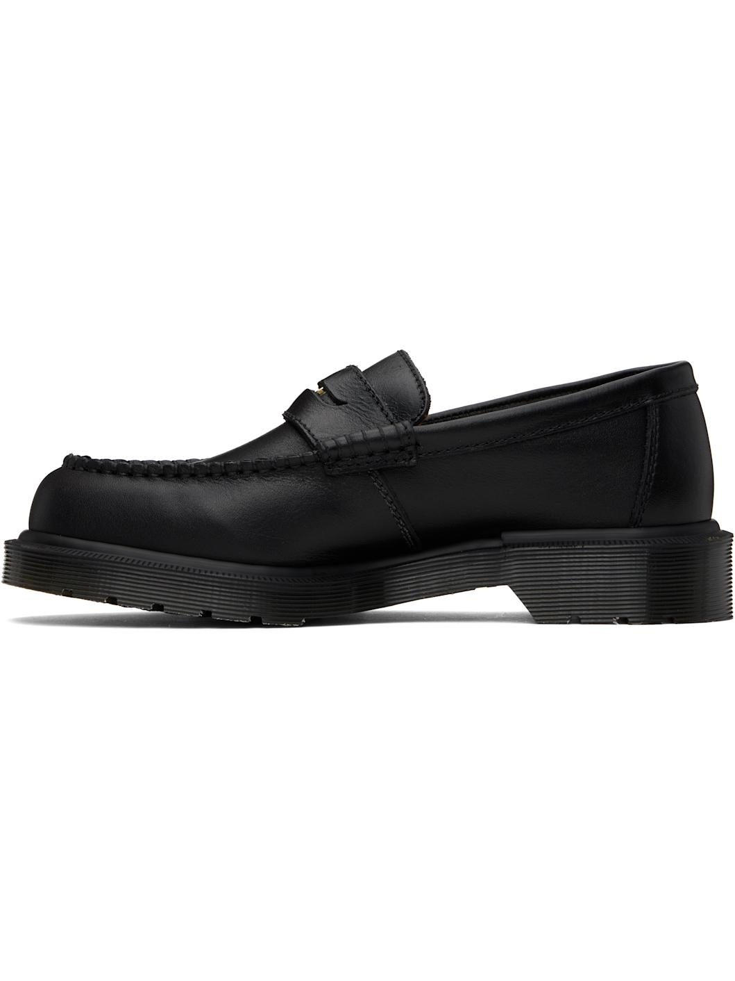 Black Penton Leather Loafers - 3