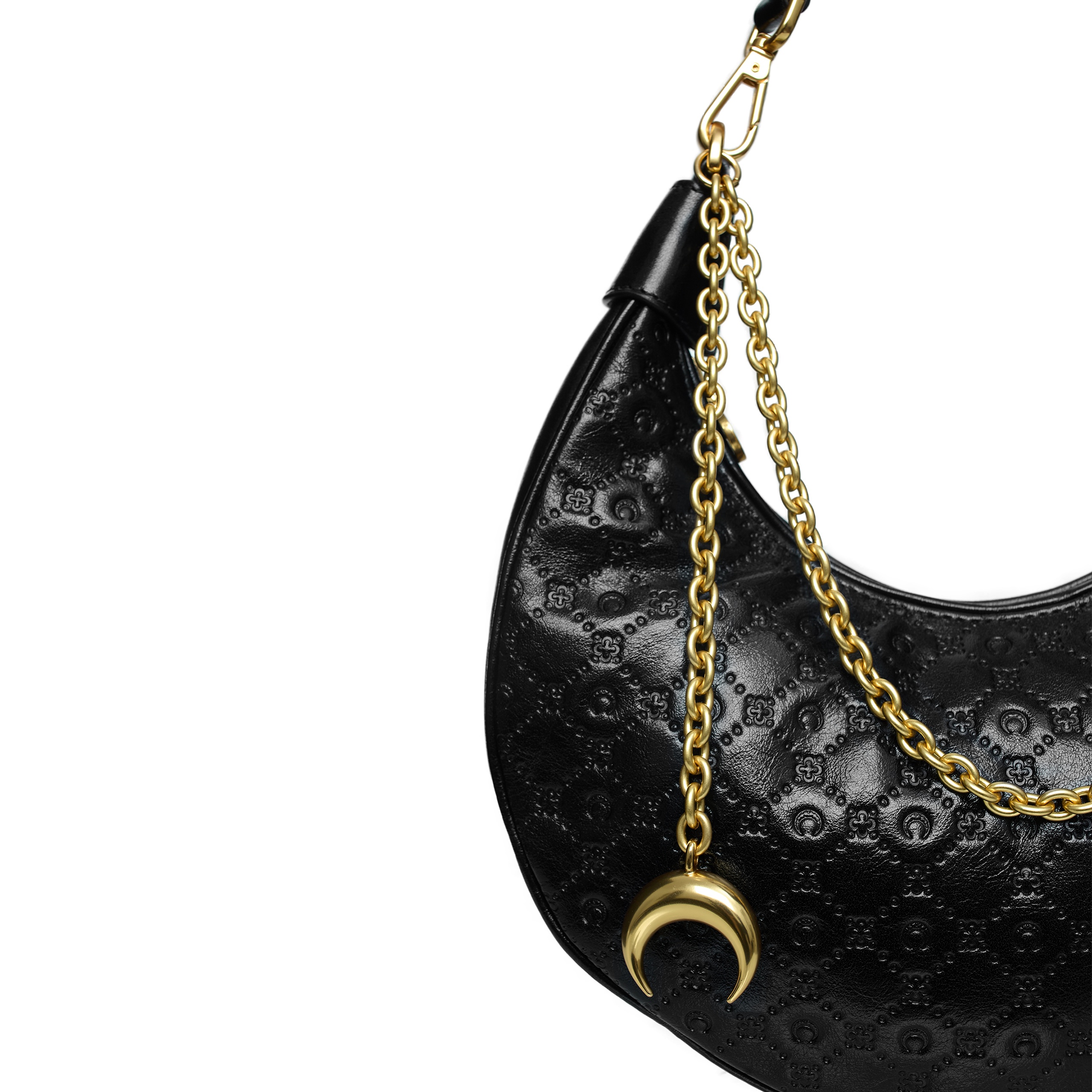 LEATHER BAG WITH CHAIN - 5