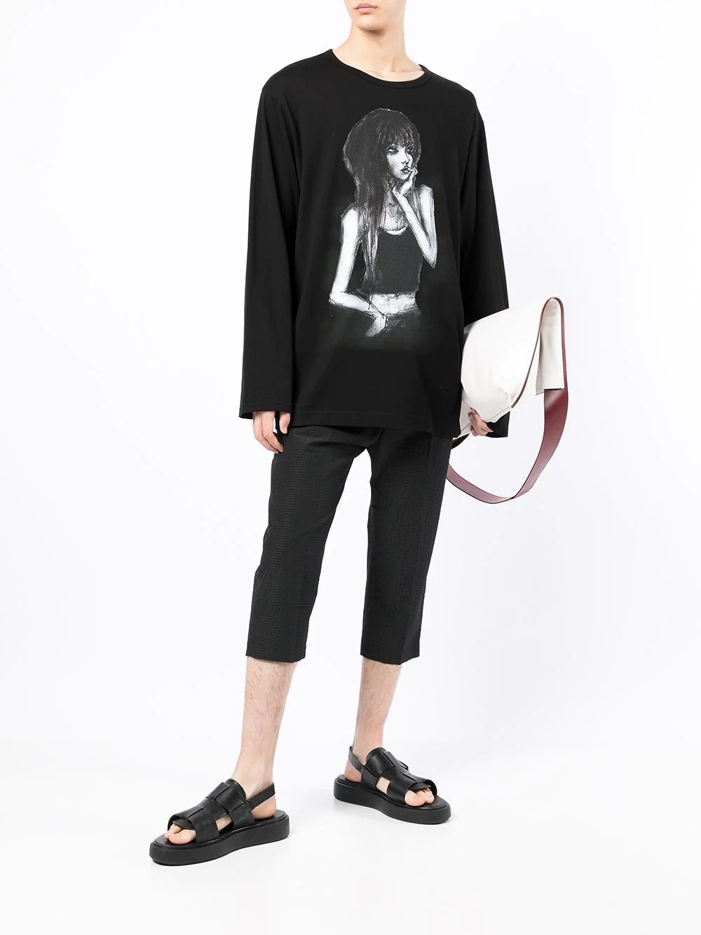 graphic-print long-sleeve T-shirt - 2