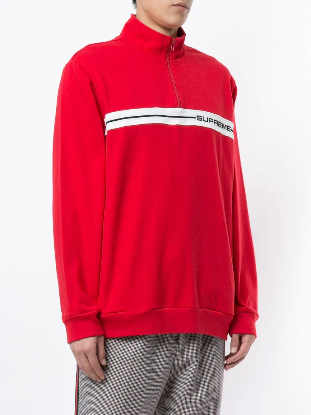 logo stripe pullover - 3