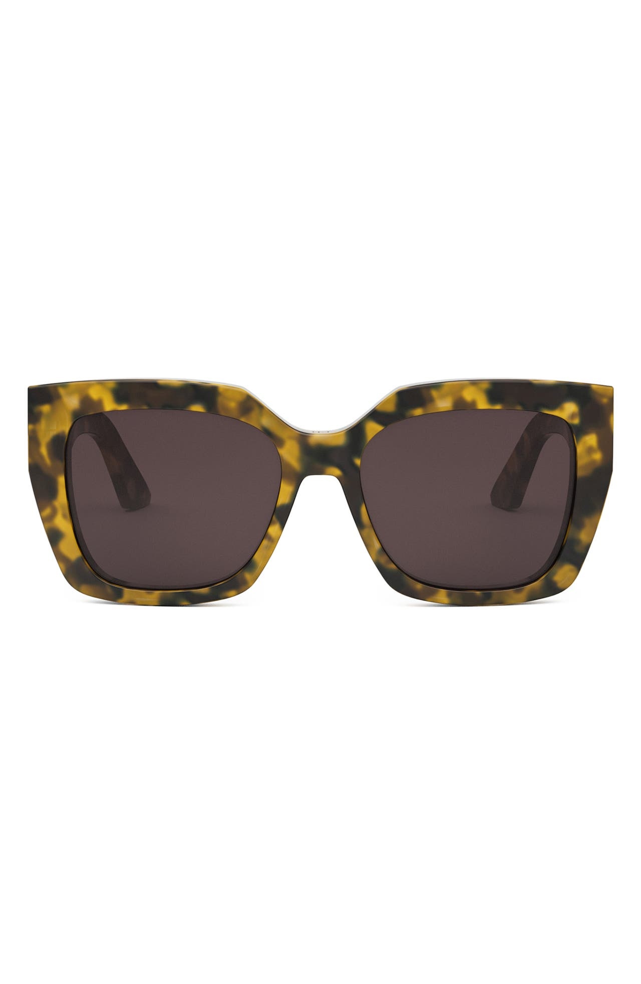 MissDior S21 55mm Square Sunglasses in Havana /Bordeaux at Nordstrom - 1