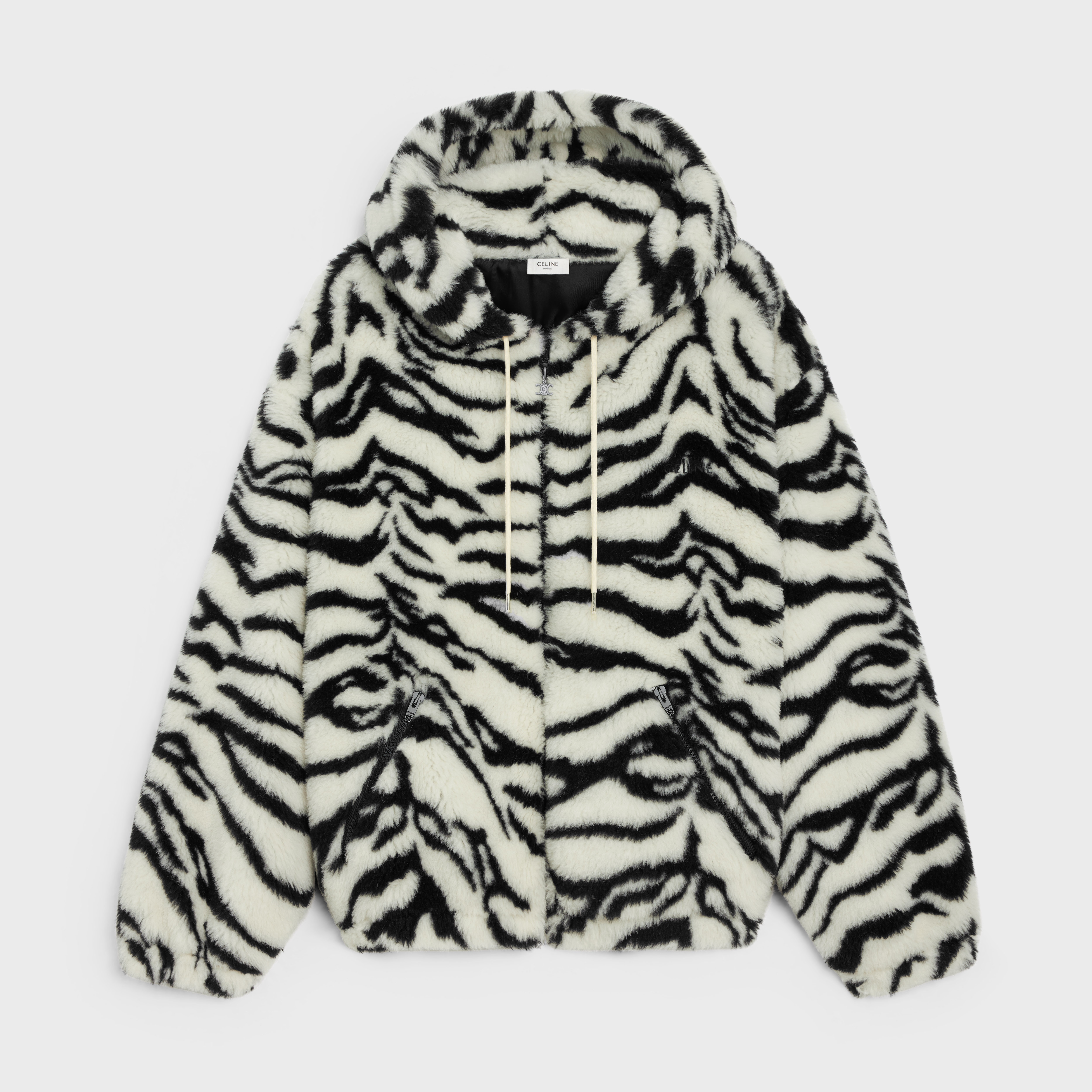 celine jacket in tiger-print fleece - 1